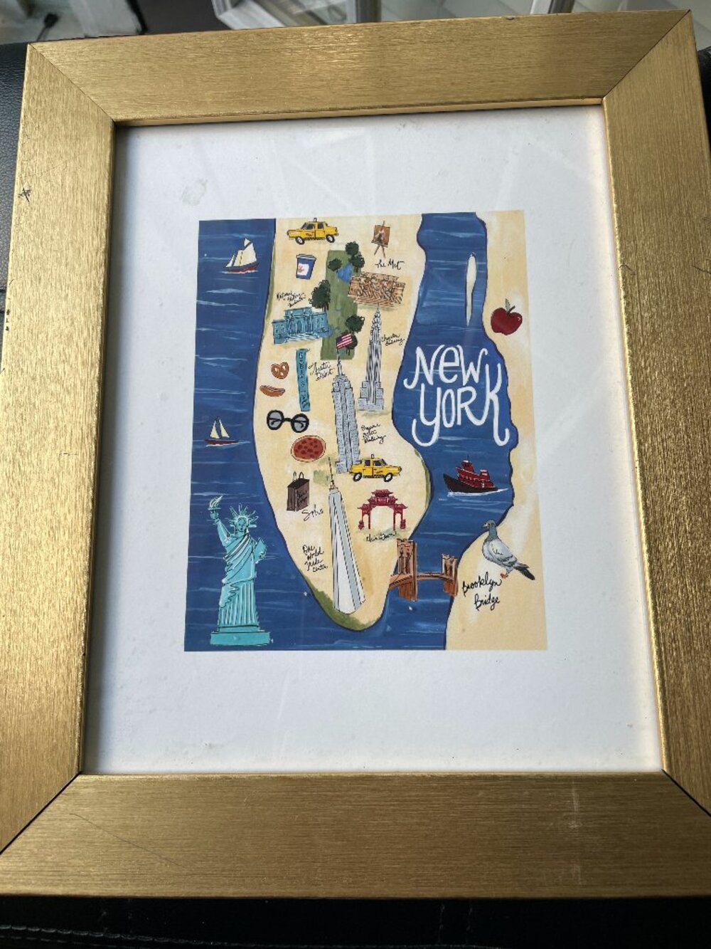 New York New York- mixed-media fine art print created in 2015 by Heather Davulcu